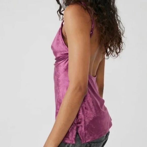 NWT FREE PEOPLE All Night Velvet Tank - Picture 3 of 3
